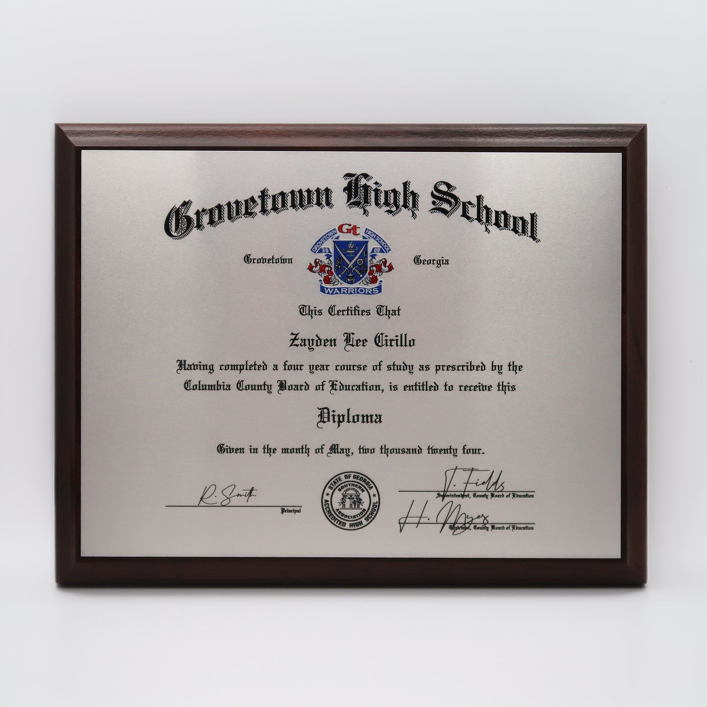 The "Oxford" Diploma Plaque