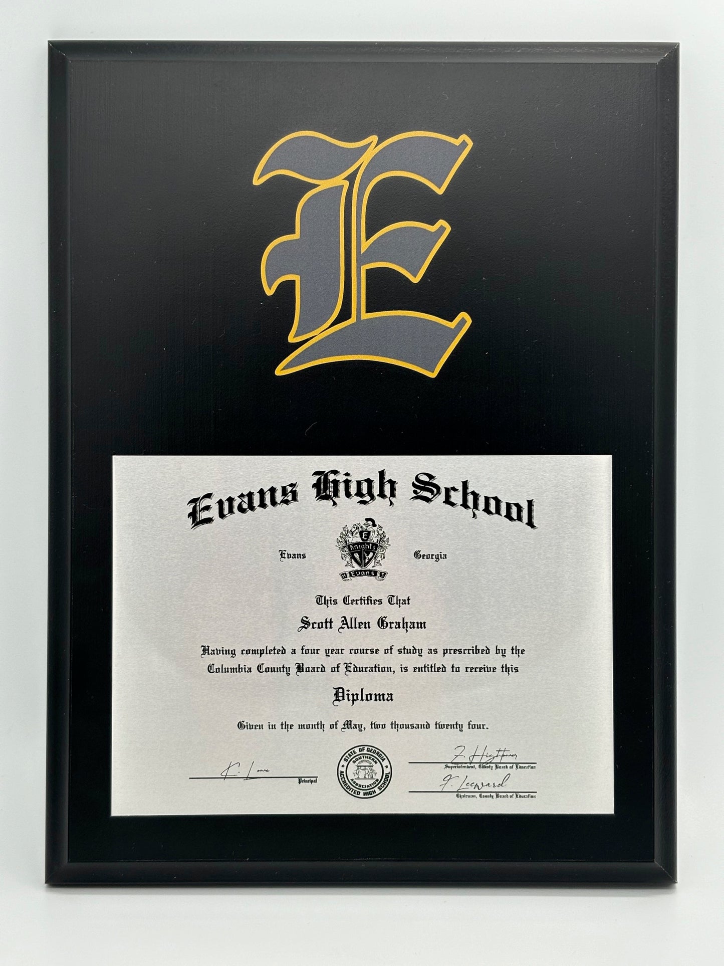The "Cambridge" Diploma Plaque