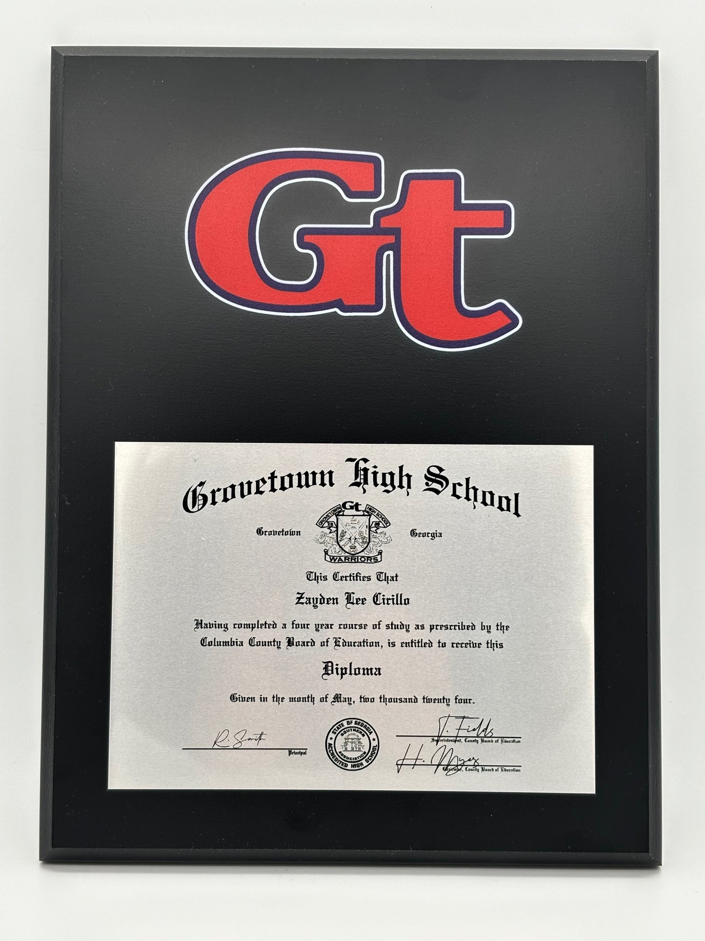 The "Cambridge" Diploma Plaque