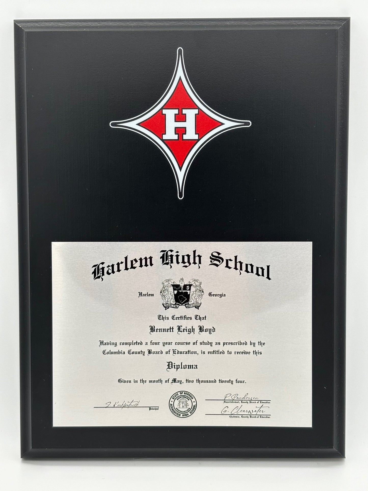 The "Cambridge" Diploma Plaque