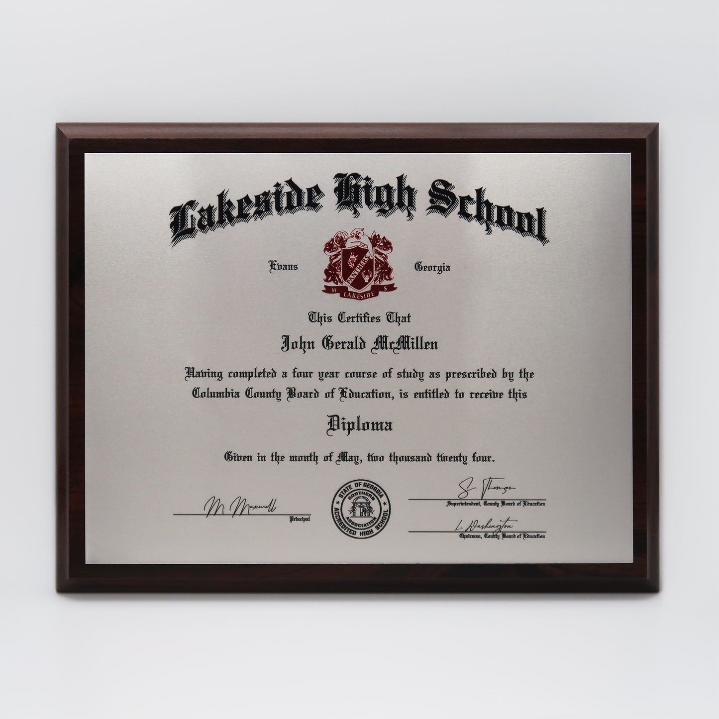 The "Oxford" Diploma Plaque